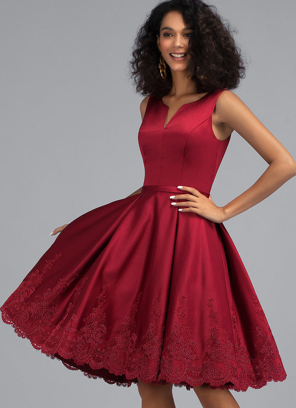 Robe de Soirée Aube Écarlate