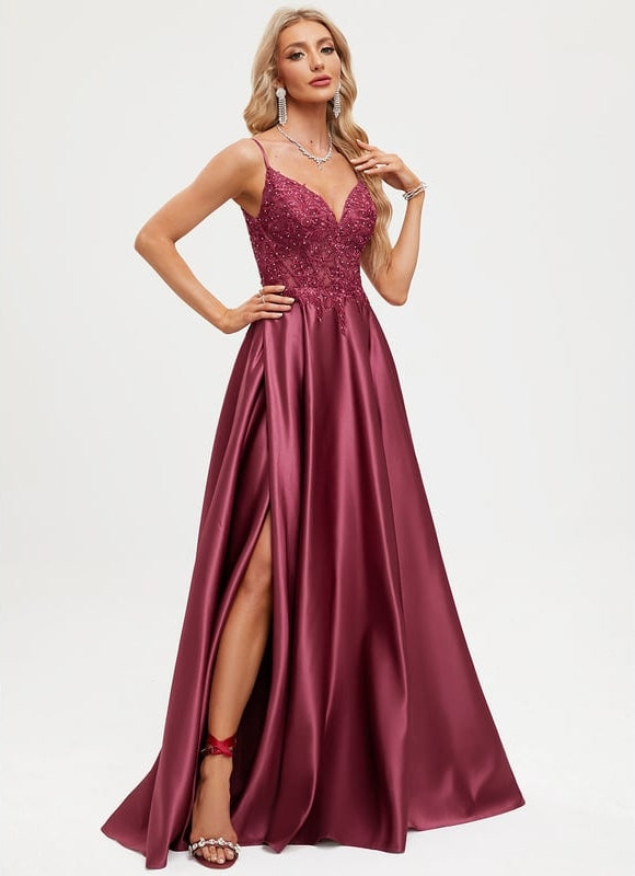 Robe de Soirée Satinée Éblouissante - gallery 4