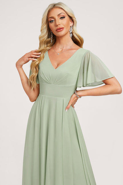 Robe de Soirée Verte Légèreté - gallery 4