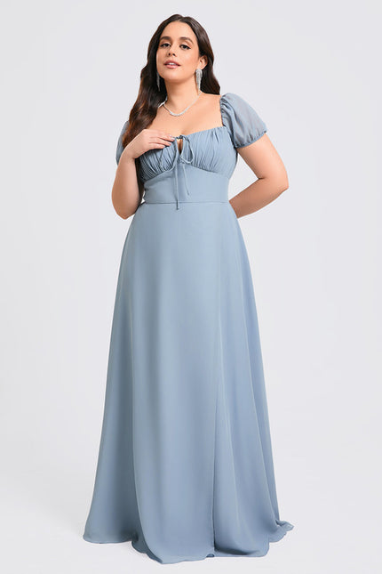 Robe de Soirée Fluide Vert Deau - gallery 7