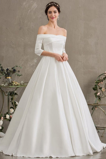 Robe de Soirée Satinée Lune Rêveuse