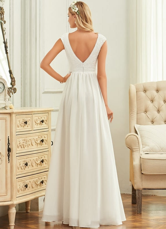 Robe de Soirée Vaporeuse Écrue - gallery 2