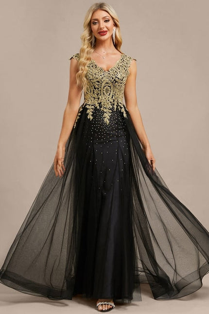 Robe de Soirée Éblouissante Noire
