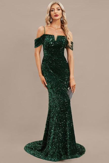 Robe de Soirée Lueur Émeraude - gallery 5