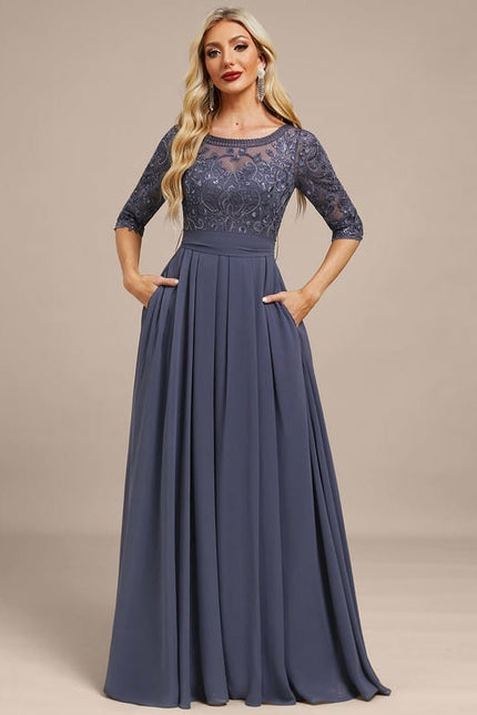 Robe de Soirée Sérénité Nuit - gallery 2