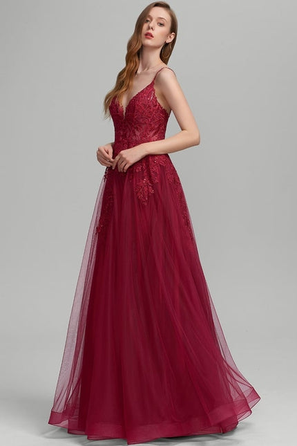 Robe de Soirée Bourgogne Envoûtante - gallery 1