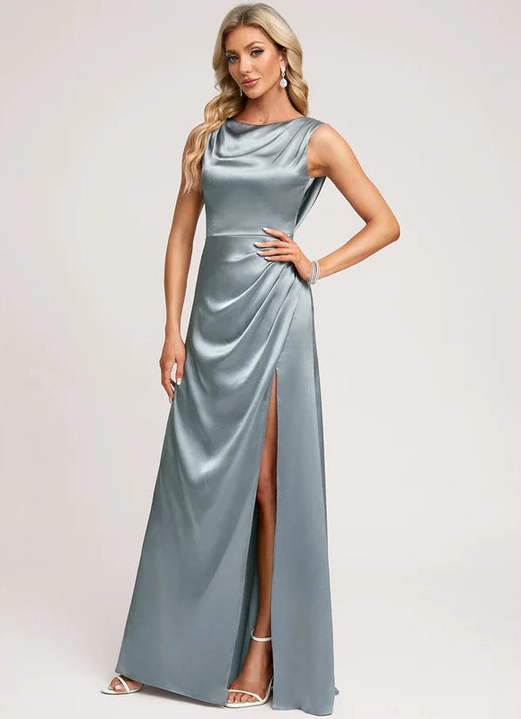 Robe de Soirée Satin Évoquée - gallery 1