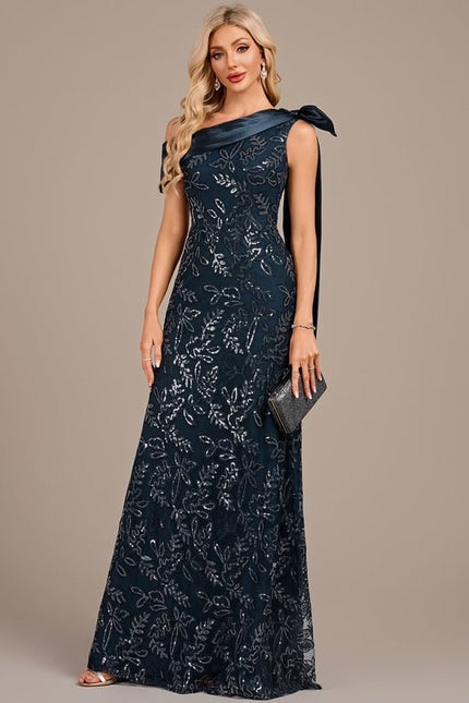 Robe De Soirée Longue Élégante Manche Longue - gallery 2
