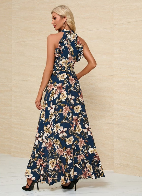 Robe de Soirée Fleurs Nocturnes - gallery 1
