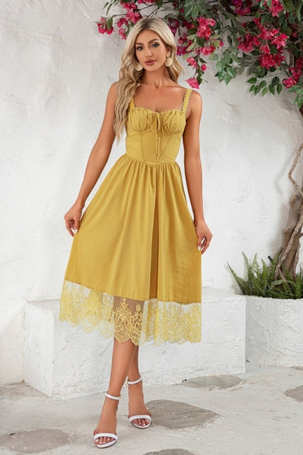 Robe de Soirée Jaune Éclatante - gallery 3