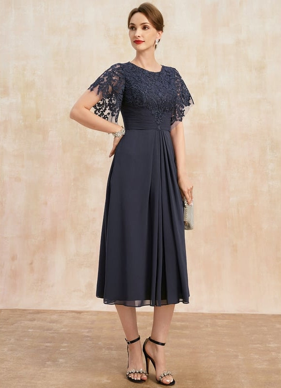 Robe de Soirée Sérénité Marine - gallery 3