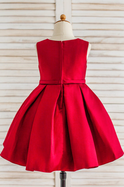 Robe de Soirée Cerise Satinée - gallery 8