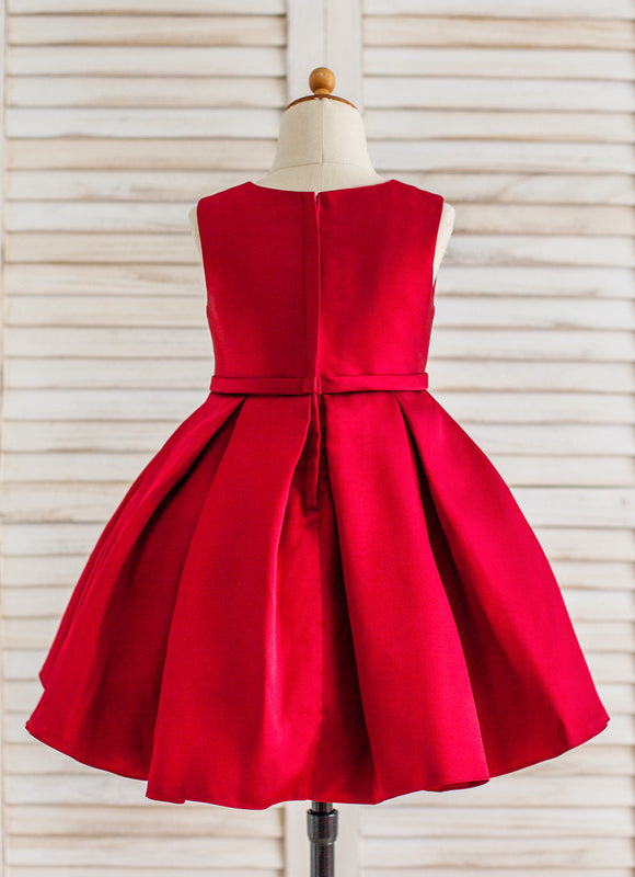 Robe de Soirée Cerise Satinée - gallery 8