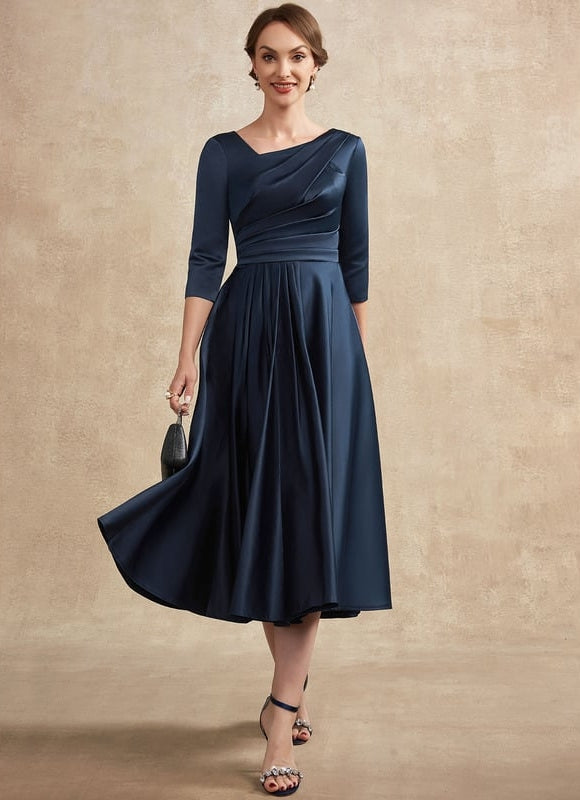 Robe de Soirée Satinique Moderne