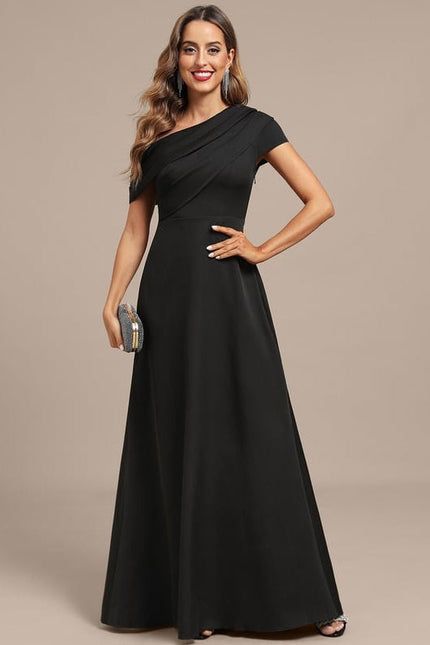 Robe De Soirée Satin Noir