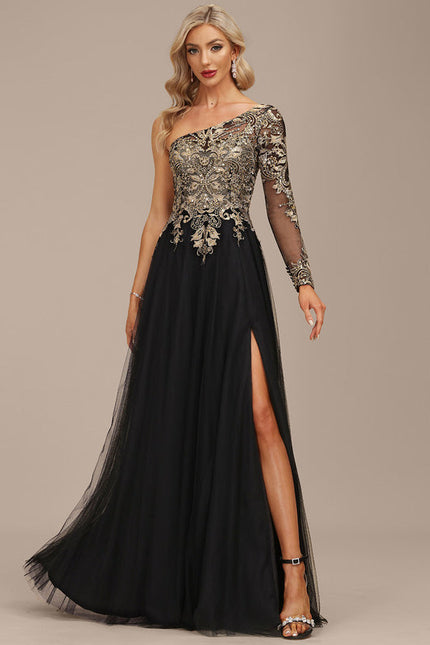 Robe de Soirée Noir Futuriste - gallery 4
