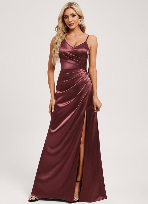 Robe de Soirée Bordeaux Élégance - gallery 2