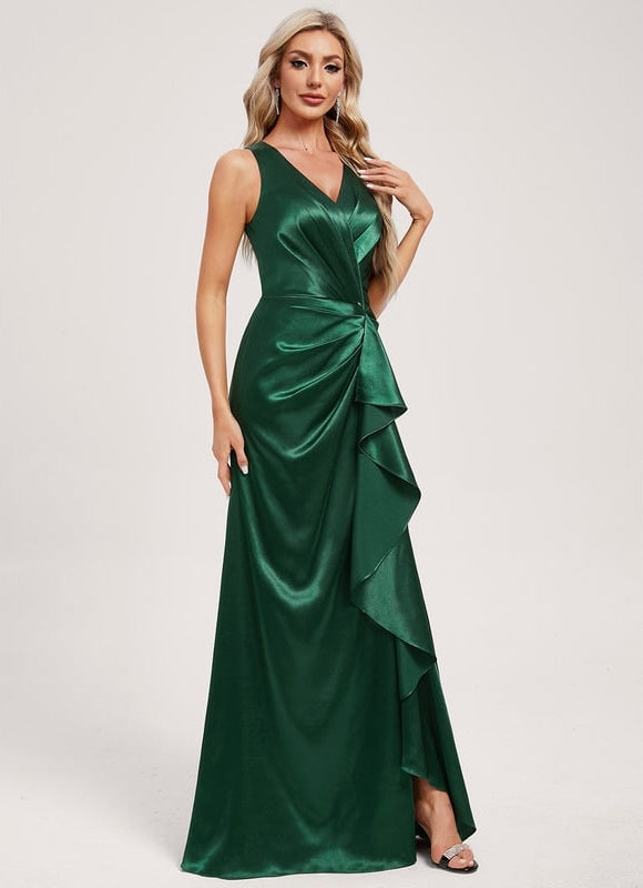 Robe de Soirée Satin Luxe Rayonnant - gallery 1