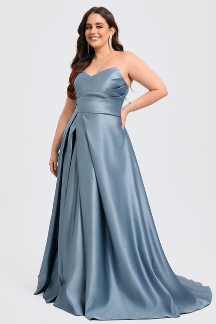 Robe de Soirée Aube Satinée - gallery 6
