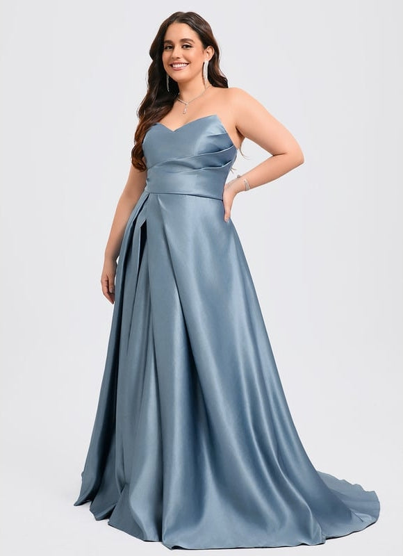 Robe de Soirée Aube Satinée - gallery 6