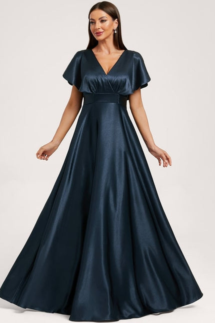 Robe de Soirée Dorée Fluide