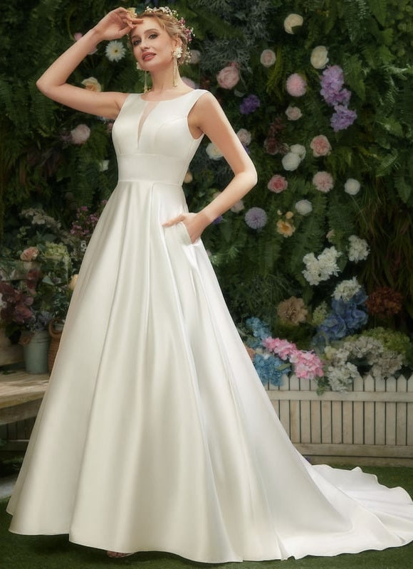 Robe de Soirée Satinée Pureté