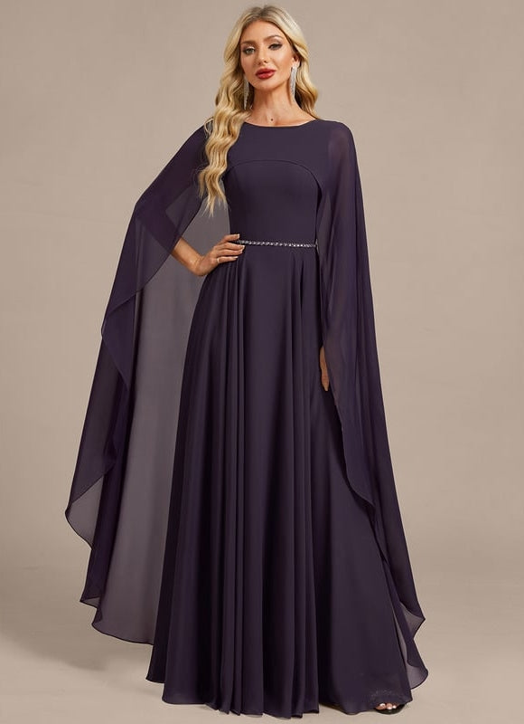 Robe de Soirée Mousseline Élégante - gallery 1