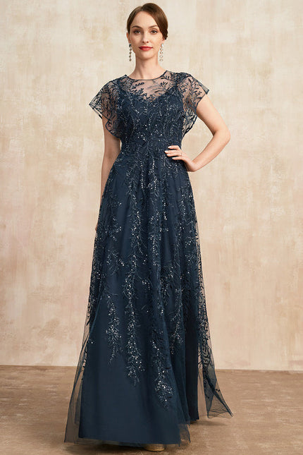 Robe de Soirée Marine Étoilée - gallery 5