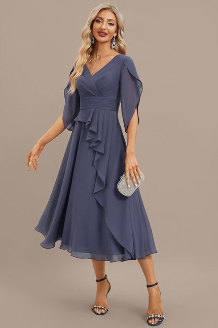 Robe de Soirée Vague Opaline