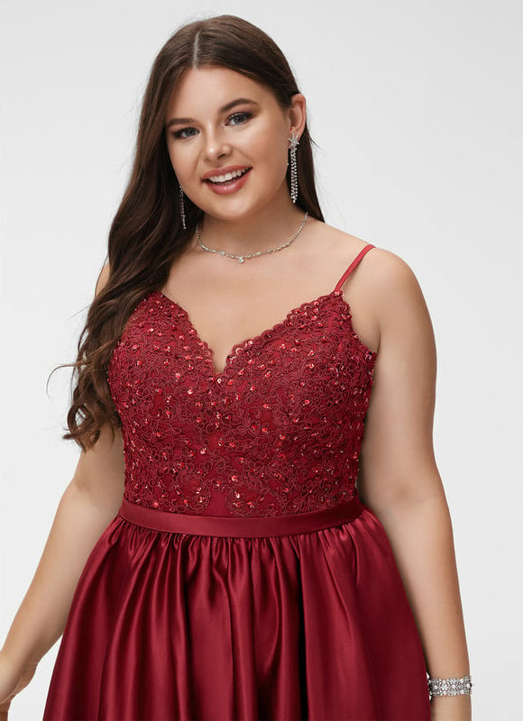 Robe de Soirée Voile Rubis Rêvé - gallery 5