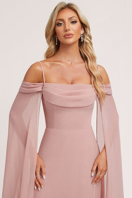 Robe de Soirée Rosé Éthéré - gallery 3
