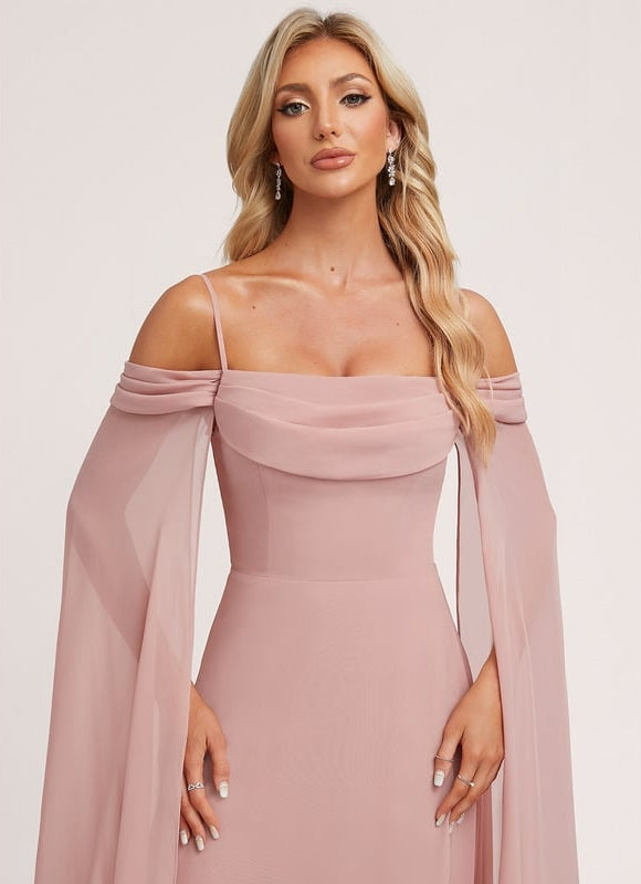 Robe de Soirée Rosé Éthéré - gallery 3
