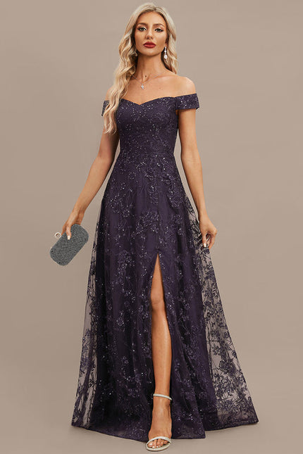 Robe de Soirée Satin Nuit Mystique - gallery 3