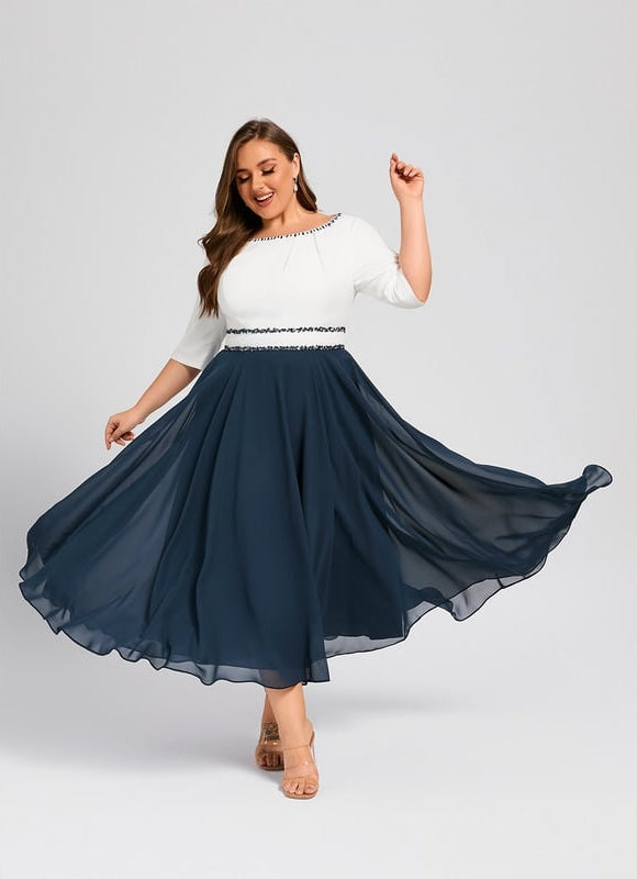 Robe de Soirée Élégance Nautique - gallery 8