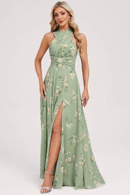 Robe de Soirée Bordeaux Fluide - gallery 8