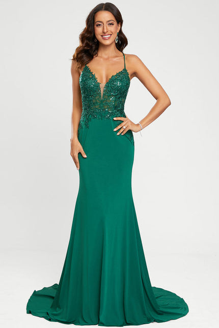 Robe de Soirée Éclat De Jade