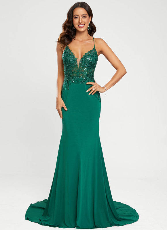 Robe de Soirée Éclat De Jade