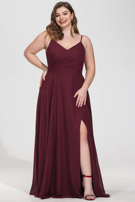 Robe de Soirée Mousseline Beige - gallery 7