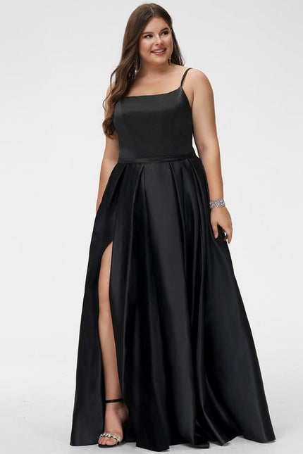 Robe de Soirée Satin Vert Pâle - gallery 4