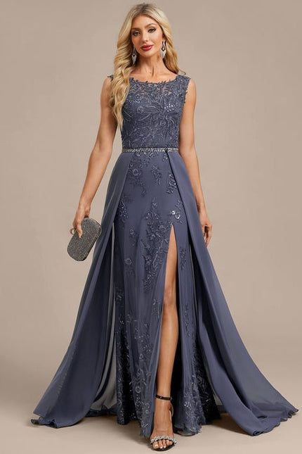 Robe de Soirée Violet Élégant