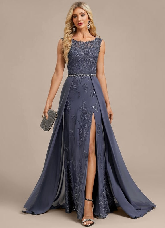 Robe de Soirée Violet Élégant