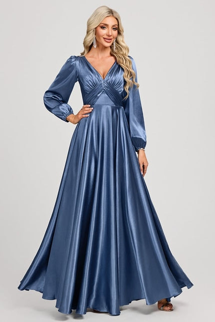 Robe de Soirée Dorée Fluide