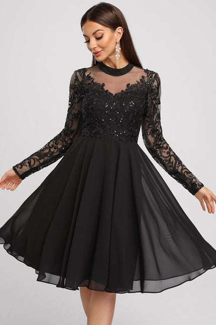 Robe de Soirée Capeline Élégante - gallery 4