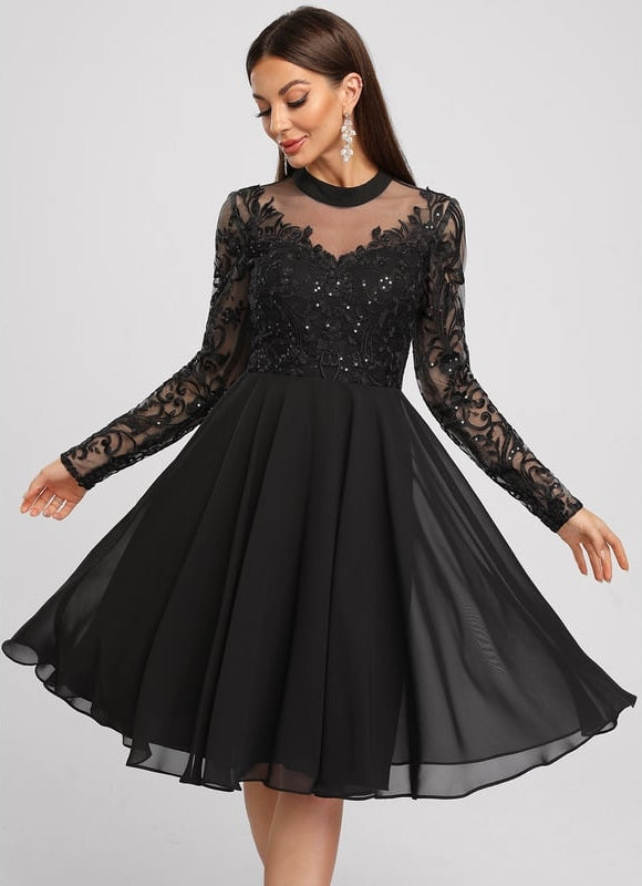 Robe de Soirée Capeline Élégante - gallery 4