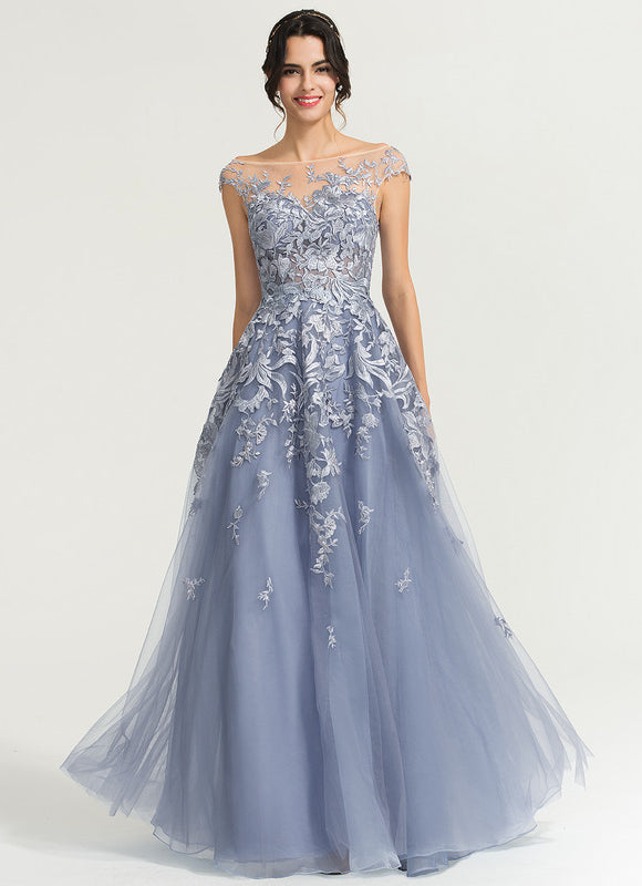 Robe de Soirée Aérienne Azur