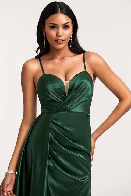 Robe de Soirée Dorée Fluide - gallery 3