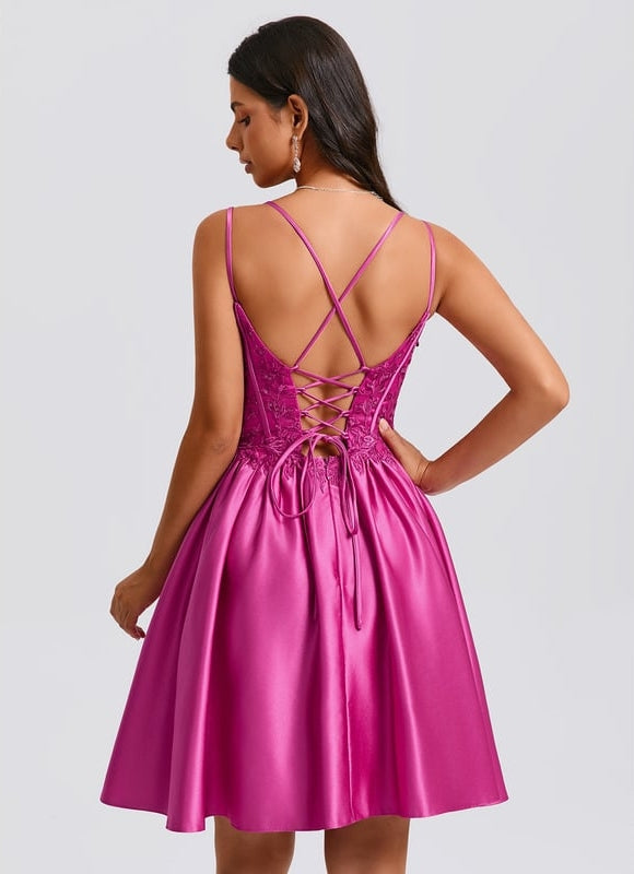 Robe de Soirée Satinée Éclatante - gallery 6