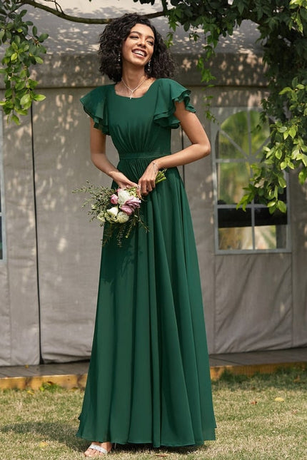 Robe de Soirée Vert Émeraude Chic - gallery 1