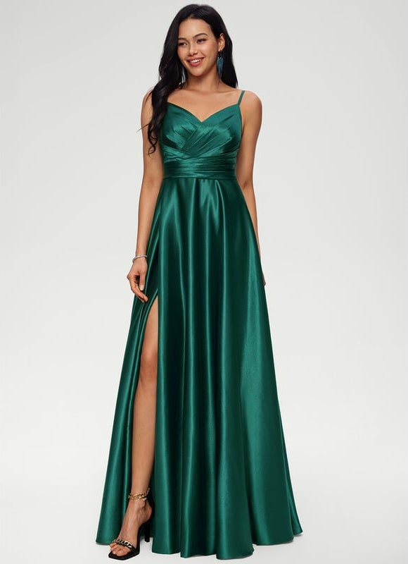 Robe de Soirée Satin Mystique