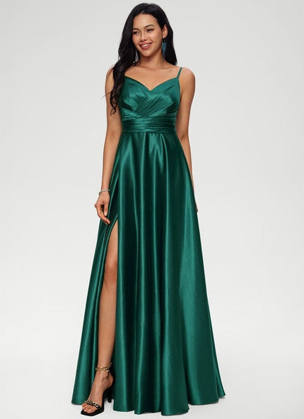Robe de Soirée Satin Mystique
